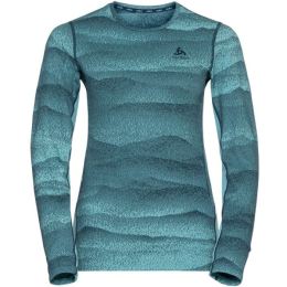 Снимка на Odlo BL TOP CREW NECK L/S WHISTLER ECO Дамска функционална тениска, синьо, размер