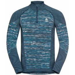 Снимка на Odlo BL TOP HALF ZIP BLACKCOMB ECO Функционална мъжка тениска, синьо, размер