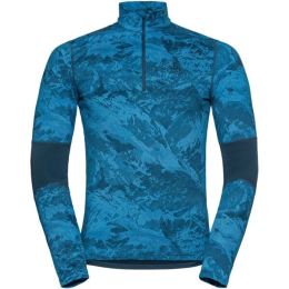 Снимка на Odlo M BL TOP TURTLE NECK WHISTLER Функционална мъжка тениска, синьо, размер