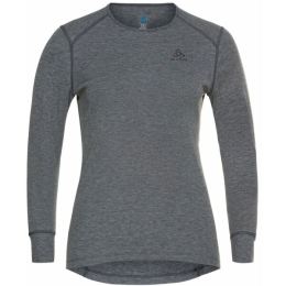 Снимка на Odlo W ACTIVE WARM ECO BL TOP CREW Дамска функционална тениска, сиво, размер