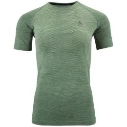 Снимка на Odlo W CREW NECK S/S ESSENTIAL SEAMLESS Дамската тениска за бягане, зелено, размер