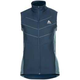 Снимка на Odlo W RUN EASY S-THERMIC VEST Дамско елече за бягане, синьо, размер