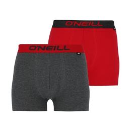 Снимка на O'Neill BOXER PLAIN 2PACK Мъжки боксерки, тъмносиво, размер