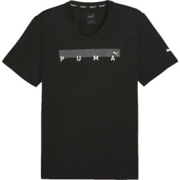 Снимка на Puma ENERGY CLOUDSPUN GRAPHIC TEE Мъжка спортна тениска, черно, размер