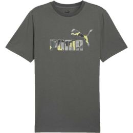 Снимка на Puma ESSENTIALS + CAMO GRAPHIC TEE Мъжка тениска, тъмносиво, размер