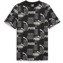 Снимка на Puma ESSENTIALS + LOGO LAB AOP TEE Мъжка тениска, черно, размер