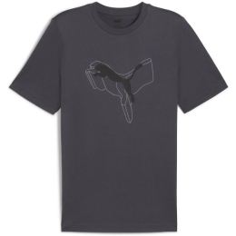 Снимка на Puma ESSENTIALS + LOGO LAB TEE Мъжка тениска, тъмносиво, размер