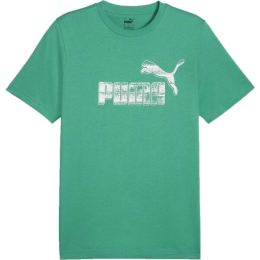 Снимка на Puma GRAPHIC NO.1 LOGO TEE Мъжка тениска, зелено, размер