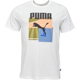 Снимка на Puma GRAPHIC SUMMER SPORTS TEE Мъжка тениска, бяло, размер