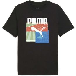 Снимка на Puma GRAPHIC SUMMER SPORTS TEE Мъжка тениска, черно, размер