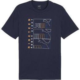 Снимка на Puma GRAPHIC TRIPLE NO 1 LOGO TEE Мъжка тениска, тъмносин, размер