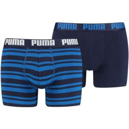 Снимка на Puma HERITAGE STRIPE BOXER 2P Мъжки боксерки, тъмносин, размер