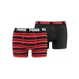 Снимка на Puma HERITAGE STRIPE BOXER 2P Мъжки боксерки, червено, размер