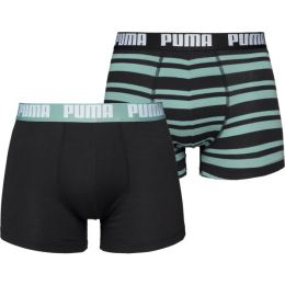 Снимка на Puma HERITAGE STRIPE BOXER 2P Мъжки боксерки, черно, размер