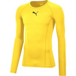 Снимка на Puma LIGA BASELAYER TEE LS Функционална мъжка тениска, жълто, размер