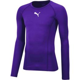 Снимка на Puma LIGA BASELAYER TEE LS Функционална мъжка тениска, лилаво, размер