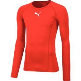 Снимка на Puma LIGA BASELAYER TEE LS Функционална мъжка тениска, червено, размер