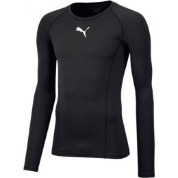 Снимка на Puma LIGA BASELAYER TEE LS Функционална мъжка тениска, черно, размер