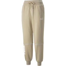 Снимка на Puma POWER COLORBLOCK PANTS FL BIE Дамски спортен панталон, бежово, размер