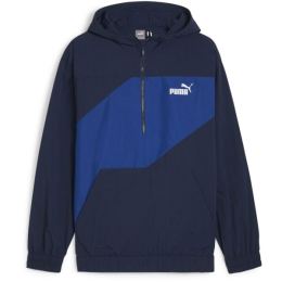 Снимка на Puma POWER WINDBREAKER 1/2 ZIP Мъжко яке против вятър, тъмносин, размер