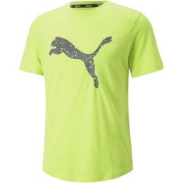 Снимка на Puma RUN LOGO SS TEE Мъжка тениска, светло-зелено, размер