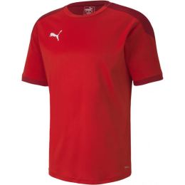 Снимка на Puma TEAM FINAL 21 TRAINING JERSEY Мъжка тениска за трениране, червено, размер