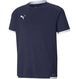 Снимка на Puma TEAM LIGA JERSEY JR Юношеска тениска за футбол, тъмносин, размер