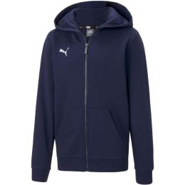 Снимка на Puma TEAMGOAL 23 CASUALS HOODED JACKET JR Футболно яке, тъмносин, размер