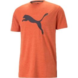 Снимка на Puma TRAIN FAV HEATHER CAT TEE Мъжка спортна тениска, оранжево, размер