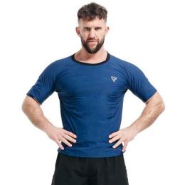 Снимка на RDX M1 SWEAT T-SHIRT Мъжка спортна тениска, тъмносин, размер