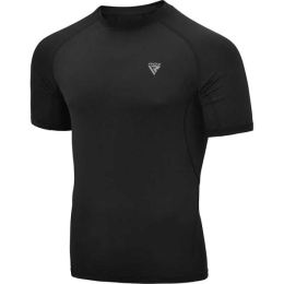 Снимка на RDX T15 RASH GUARD Мъжка спортна тениска, черно, размер