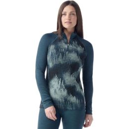 Снимка на Smartwool CLASSIC THERMAL MERINO BL 1/4 ZIP Дамска термо тениска, тъмносин, размер