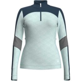 Снимка на Smartwool W CLASSIC THERMAL MERINO BL CB 1/4 ZB Дамска функционална тениска, светлосиньо, размер