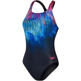 Снимка на Speedo DIGITAL PRINTED MEDALIST Дамски цял бански, тъмносин, размер