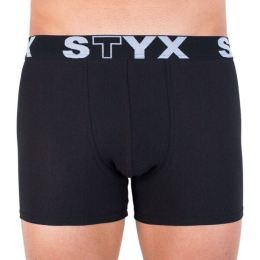 Снимка на Styx MEN'S BOXERS LONG SPORTS RUBBER Мъжки боксерки, черно, размер