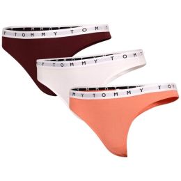 Снимка на Tommy Hilfiger 3P THONG PRINT Дамски бикини, бяло, размер