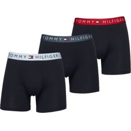 Снимка на Tommy Hilfiger COTTON ESSENTIALS 3P BOXER BRIEF WB Мъжки боксерки, тъмносин, размер