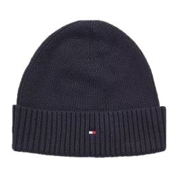 Снимка на Tommy Hilfiger ESSENTIAL FLAG BEANIE Мъжка зимна шапка, тъмносин, размер