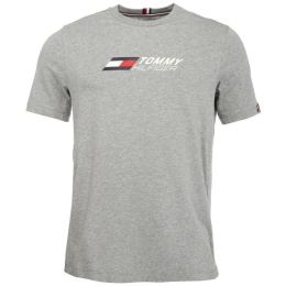 Снимка на Tommy Hilfiger ESSENTIALS BIG LOGO S/S TEE Мъжка тениска, сиво, размер