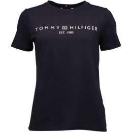 Снимка на Tommy Hilfiger LOGO CREW NECK Дамска тениска, тъмносин, размер