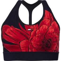 Снимка на Tommy Hilfiger MID INTENSITY FLORAL AOP BRA Дамско спортно бюстие, тъмносин, размер