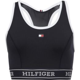 Снимка на Tommy Hilfiger MONOTYPE TAPE MID Дамско спортно бюстие, тъмносин, размер