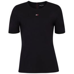 Снимка на Tommy Hilfiger REGULAR TOMMY TAPE TEE Дамска тениска, тъмносин, размер