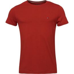 Снимка на Tommy Hilfiger STRETCH SLIM FIT Мъжка тениска, червено, размер