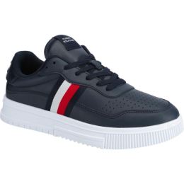 Снимка на Tommy Hilfiger SUPERCUP LEATHER STRIPES Мъжки кецове, тъмносин, размер