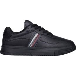 Снимка на Tommy Hilfiger SUPERCUP STRIPES TUMBLED LEATHER Мъжки кецове, черно, размер