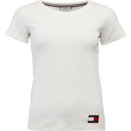 Снимка на Tommy Hilfiger TOMMY 85 RIB-SS TEE Дамска тениска, сиво, размер