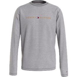 Снимка на Tommy Hilfiger TOMMY ORIGINAL-CN LS TEE LOGO Мъжка тениска с дълъг ръкав, сиво, размер