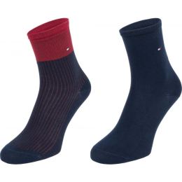 Снимка на Tommy Hilfiger WOMEN 2P TENCEL SHORT SOCK COLORBLOCK Дамски чорапи, тъмносин, размер