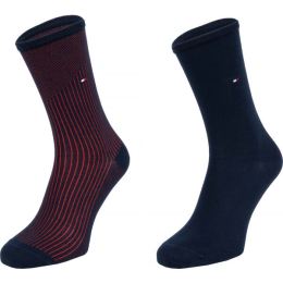 Снимка на Tommy Hilfiger WOMEN SEASONAL TENCEL SOCK 2P RIB Дамски чорапи, тъмносин, размер